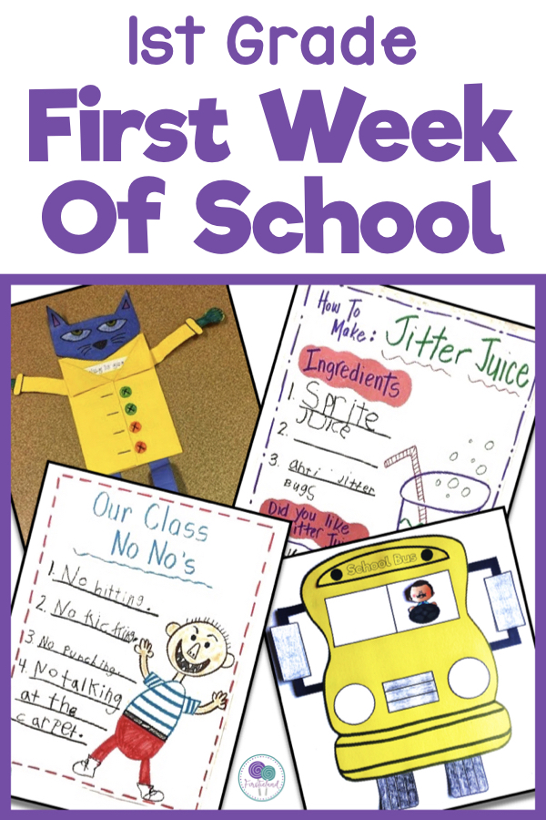 First Week Of School Activities For First Grade Firstieland