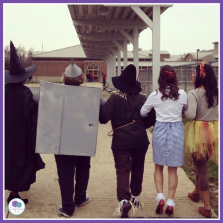 If you're looking for Halloween costumes for teachers that are easy and cheap, take a look at these cute ideas.  These simple DIY costumes are easy to make and perfect for your group! 