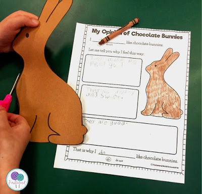easter writing prompt with craft