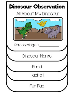 These dinosaur activities for kids include lesson plans to help your students become a paleontologist for the day.  Your students will love learning about dinosaurs with these fun science activities.  Includes going on a dinosaur dig, hatching baby dinosaurs, creating fossils and writing about their dinosaur exploration. this project based learning unit is perfect for your K-2 students. 