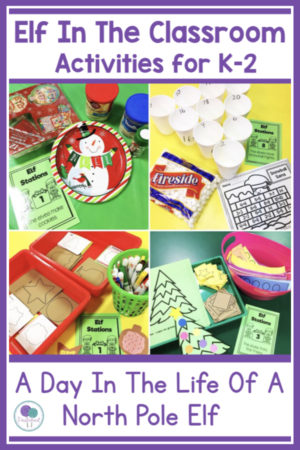 Are you planning on an elf visit in your classroom? Take a peak at these activities that are sure to add some holiday magic, as your students spend a day in the life of a North Pole elf! Includes 8 different hands on stations for children to try out some of the jobs of Santa's helpers! #firstieland #elfactivities #elfontheshelf #elfideas #christmasactivitiesforkids