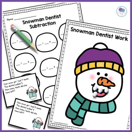 Spend a day in Snowman Village with these fun snowman activities that pair perfectly with the book Snowmen At Work. Great for kindergarten or first grade. #snowmanactivities #howtobuildasnowman #snowmenatnight #snowmenactivitiesfirstgrade #firstieland