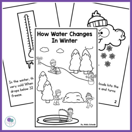 Kids love snow and ice! Take a look at how to combine this fascination with some winter writing activities that your kids will love! Includes lesson plans, non fiction text, writing templates, water experiments and winter craft activities! #winterwriting #waterexperiments #firstieland