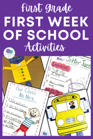 First Week Of School Lesson Plans For First Grade