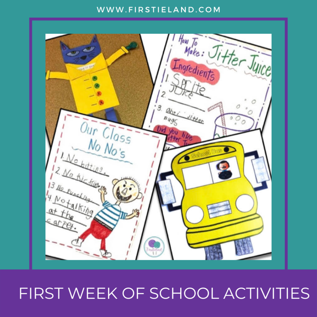 First Week Of School Activities For First Grade