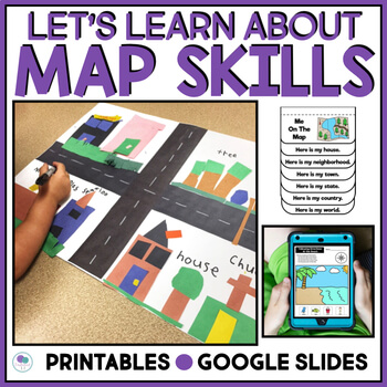 Map skills unit for kindergarten and first grade