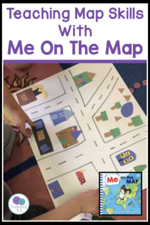 Map skills for kindergarten and first grade with Me On The Map. Includes a free flip book.