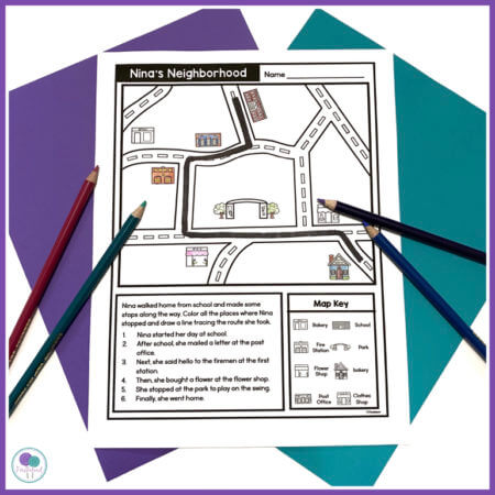 Elementary map skills worksheet