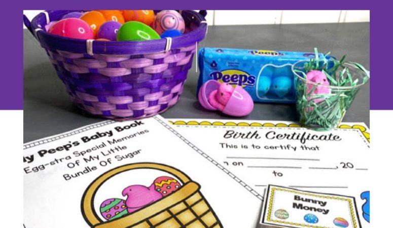 Adopt A Peep Easter Writing Activity For Kids
