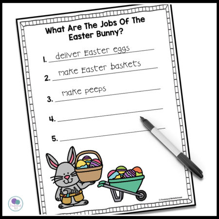 The Easter Bunny's Assistant Activities
