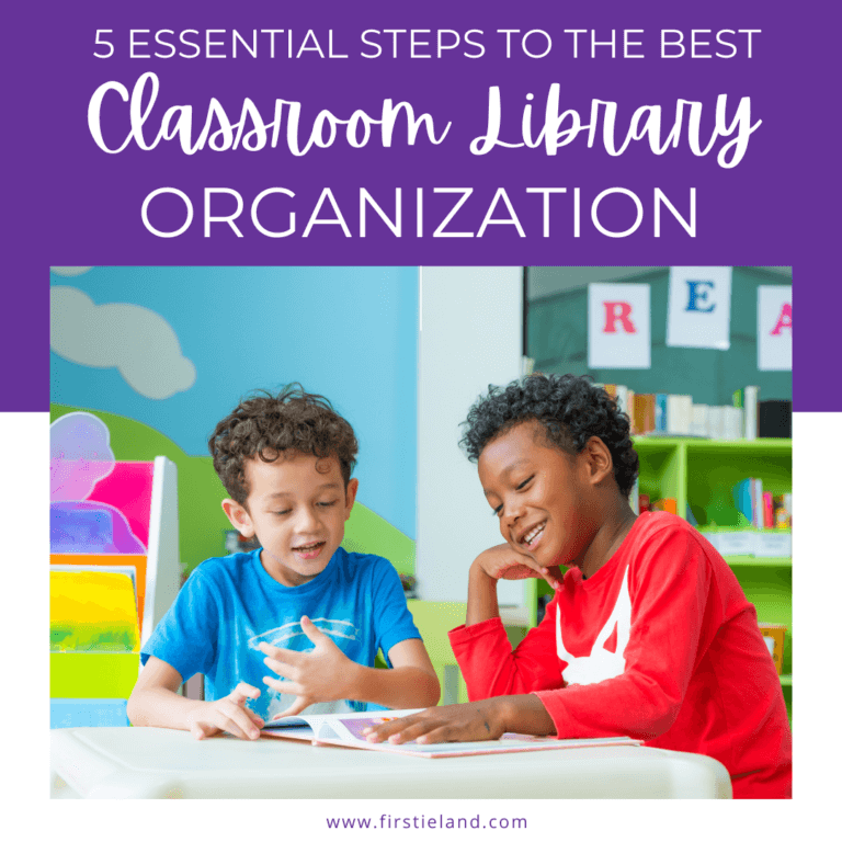 5 Easy Steps For The Best Classroom Library Organization - Firstieland ...