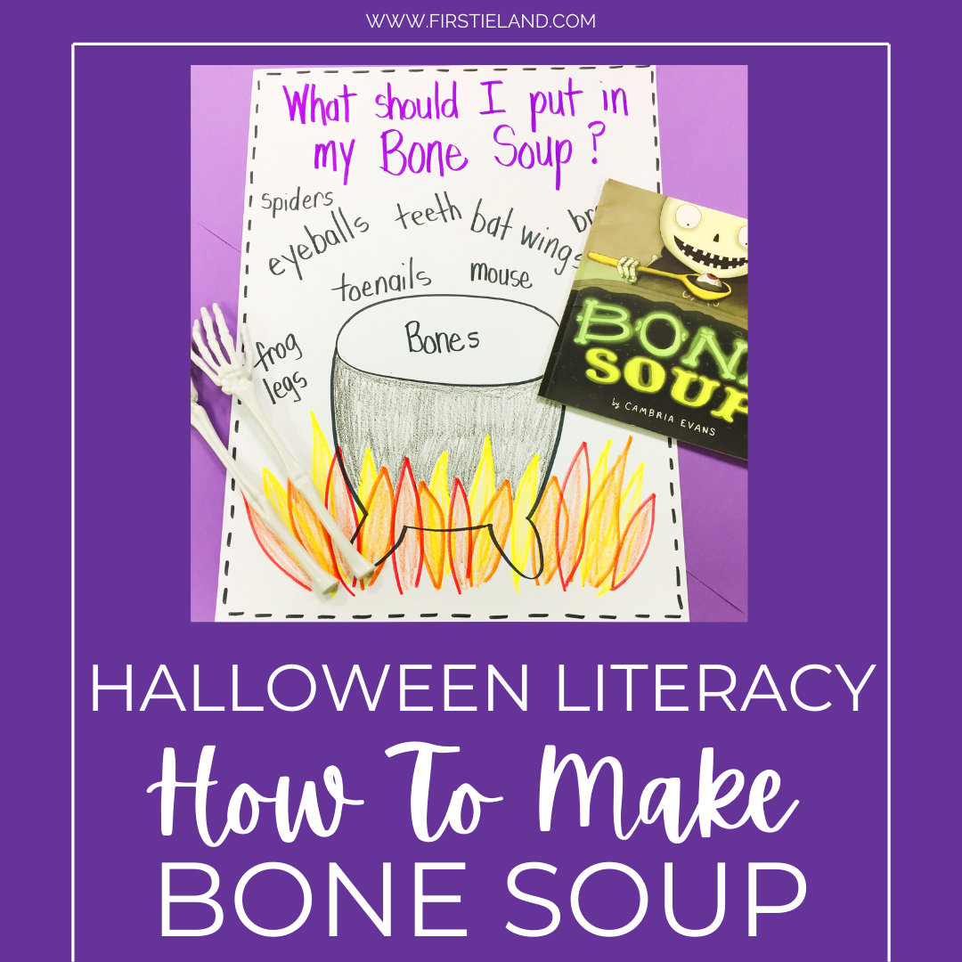 Halloween literacy activities for the book Bone Soup.