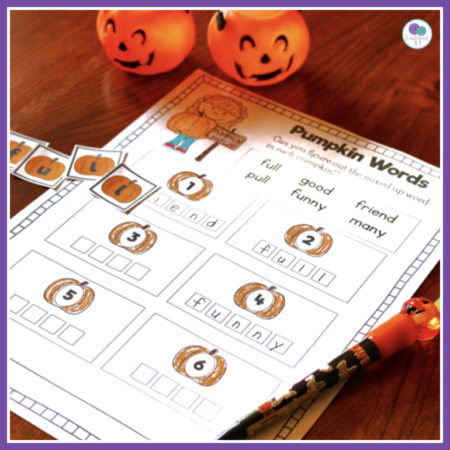 Halloween literacy activities for first grade kids. 