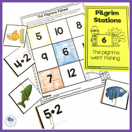 First Thanksgiving unit for kindergarten and first grade.  Step back in time with your students as they experience life as a pilgrim child with eight hands on activities. 