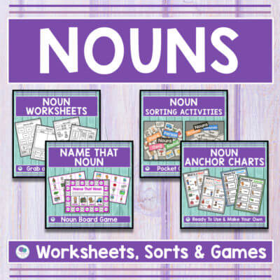 Noun Activities For First Grade - Firstieland