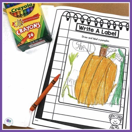 October writing journals for first grade