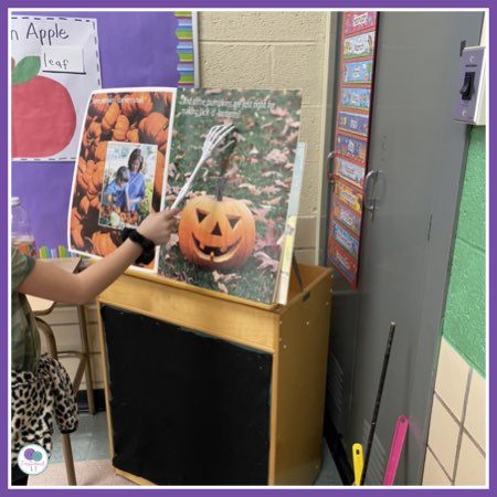 October big book center for first grade