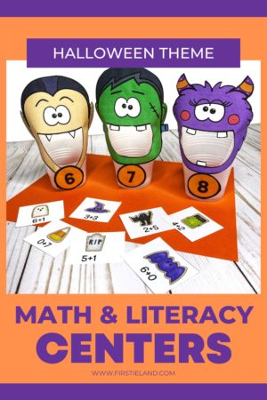 Halloween Math And Literacy Centers For Kindergarten And 1st Grade