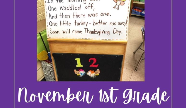 Best November Math And Literacy Centers For First Grade