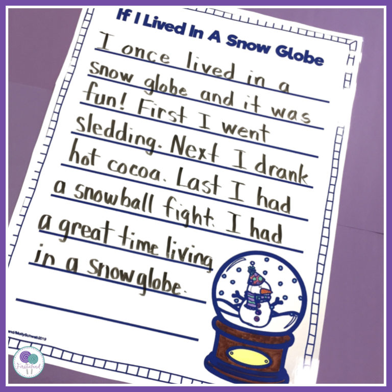 if i lived in a snow globe writing examples