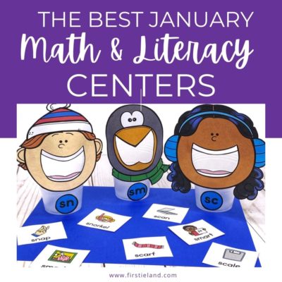 The Best January Math & Literacy Centers For 1st Grade