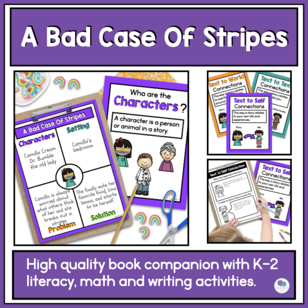 Elementary activities to use with the book A Bad Case Of Stripes