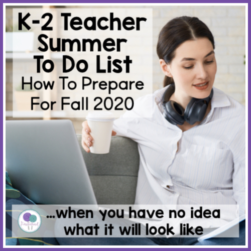 Teacher summer to do list
