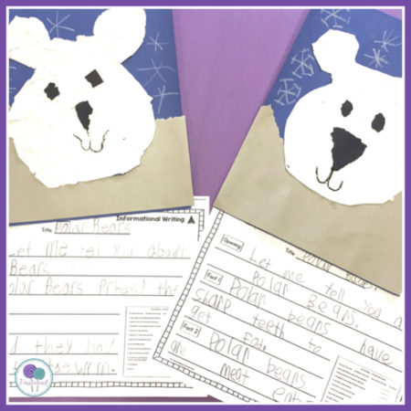 Polar bear writing activities for first grade. 