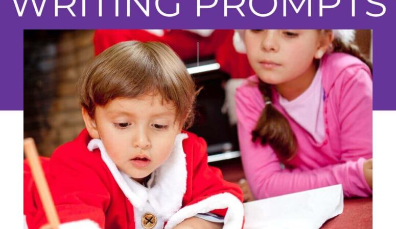 25 December Writing Prompts For Kindergarten & 1st Grade