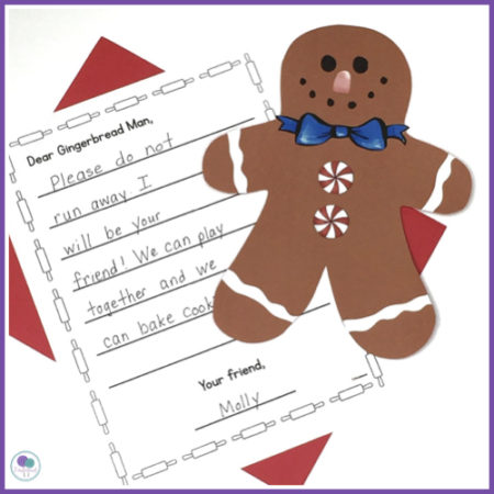 December Writing Prompt - letter to the Gingerbread Man