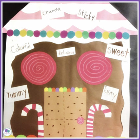December Writing Prompt - Label a gingerbread house