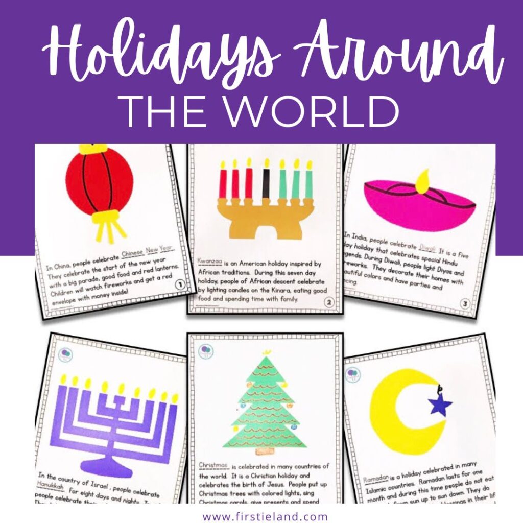 Holidays Around The World Activities For Kindergarten & First Grade