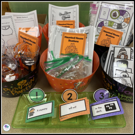 8 math and literacy classroom games for Halloween