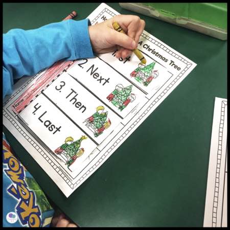 How to decorate a Christmas tree procedural writing activity for first grade. 
