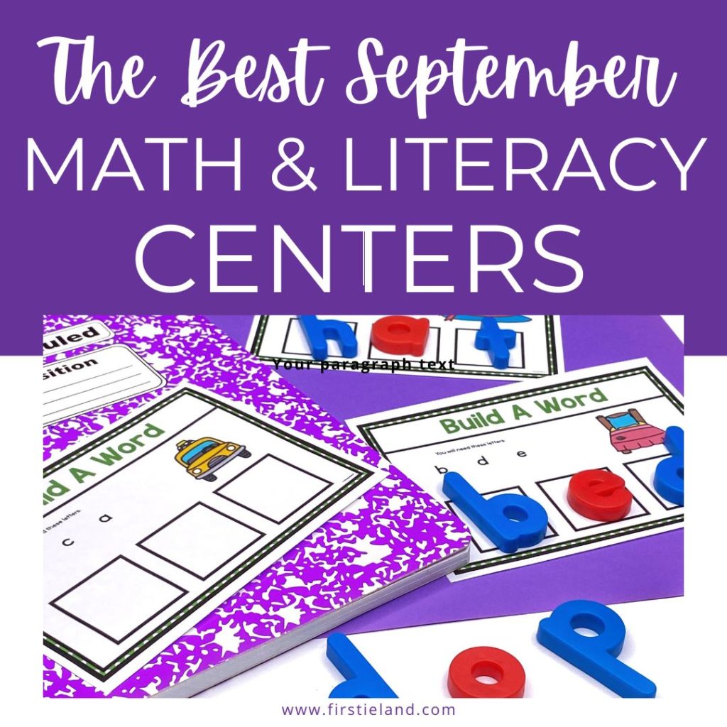 September Math And Literacy Centers For 1st Grade