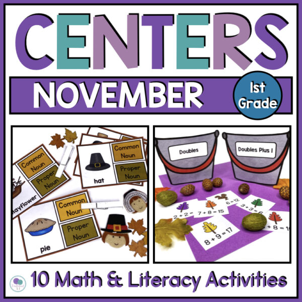 November Math And Literacy Centers