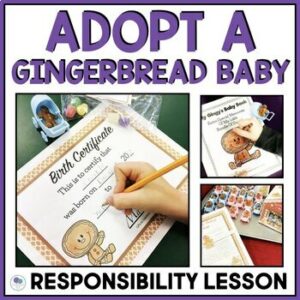 The Gingerbread Baby December Writing Activities