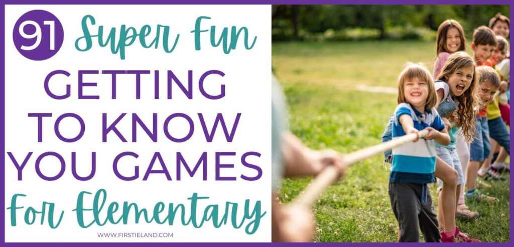 Getting to know you icebreaker games and ideas for elementary students.