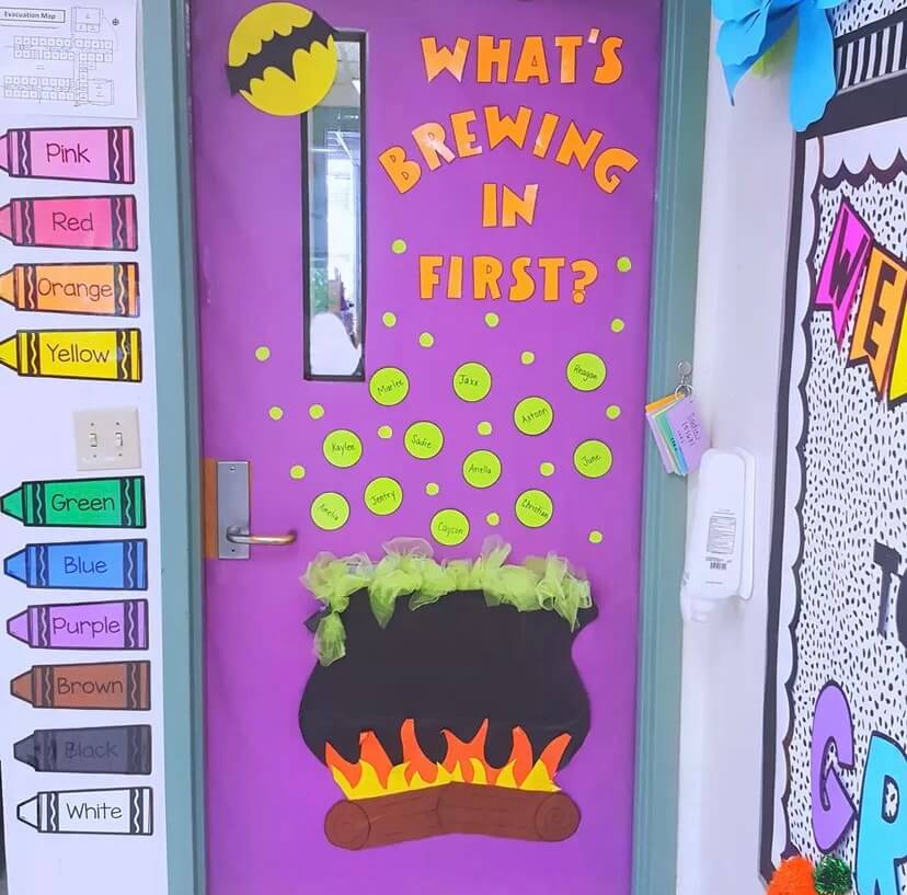 Best Halloween Classroom Door Decorations For 2023 Firstieland First Grade Teacher Blog