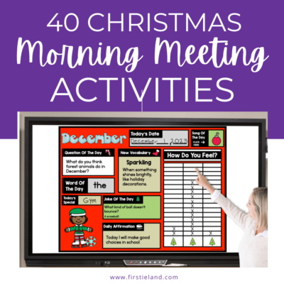 K-1 Christmas Morning Meeting Activities For December