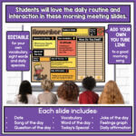 Morning Meeting Google Slides Kindergarten 1st Grade YEAR LONG ...