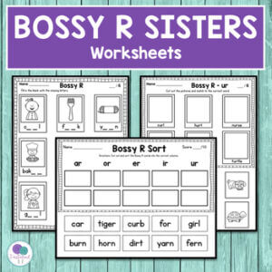 Bossy R Controlled Vowels Worksheets and Games Kindergarten 1st Grade ...