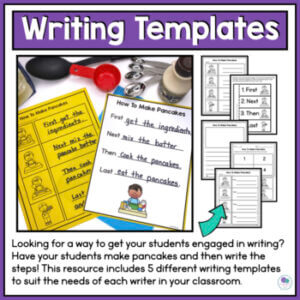 Procedural Writing Template First Grade | How To Make Pancakes FREEBIE ...