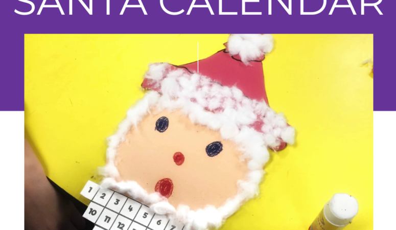 Easy Printable Christmas Countdown Santa Calendar For Kids