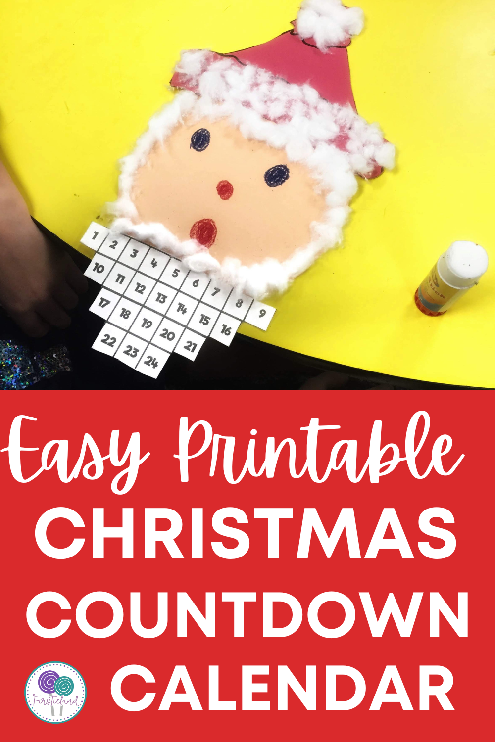 Easy Printable Christmas Countdown Santa Calendar For Kids