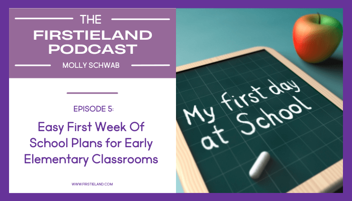 Podcast episode with first week of school activities