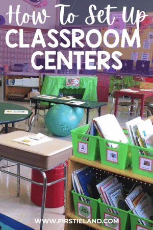 Organizing learning centers in the classroom