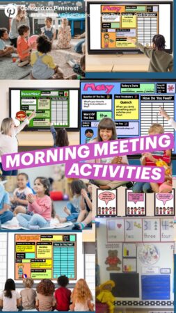 Classroom morning meeting activities and ideas for kindergarten and first grade