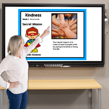 Teaching kindness to kids in first grade