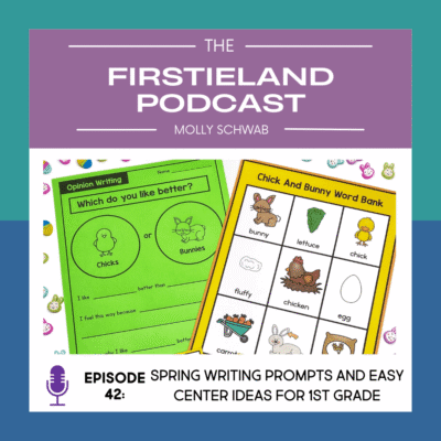 Spring writing prompts and center ideas for first grade